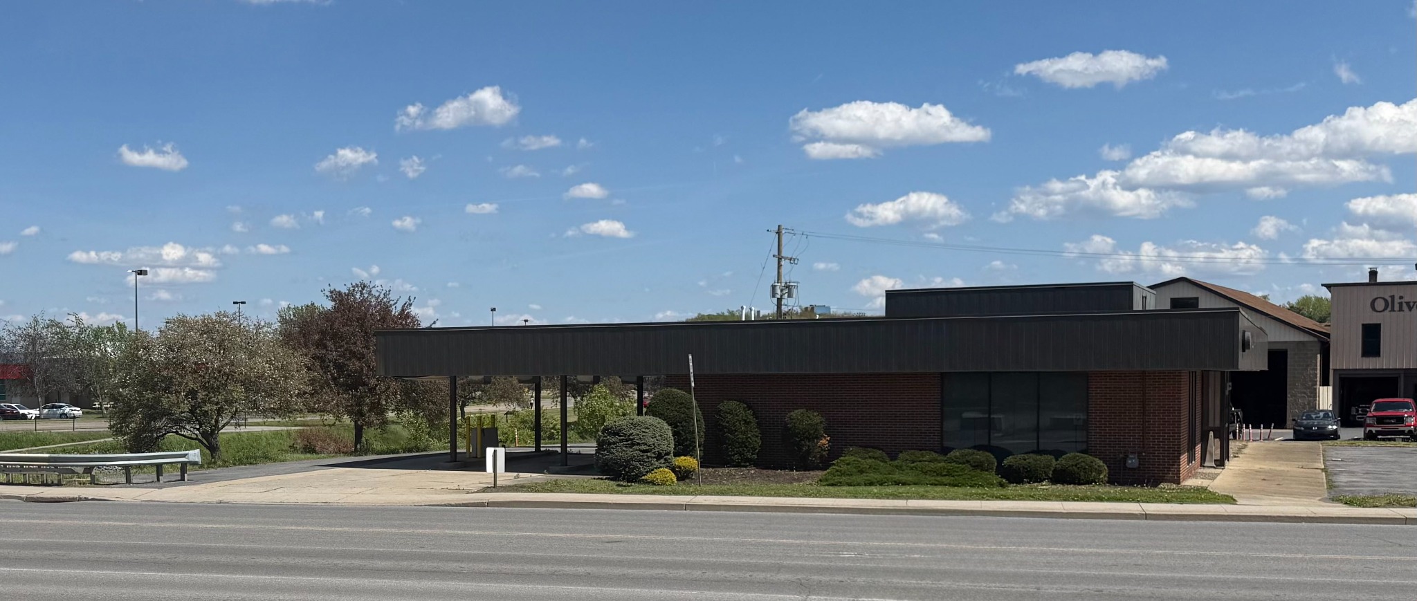 Roadside frontage and parking